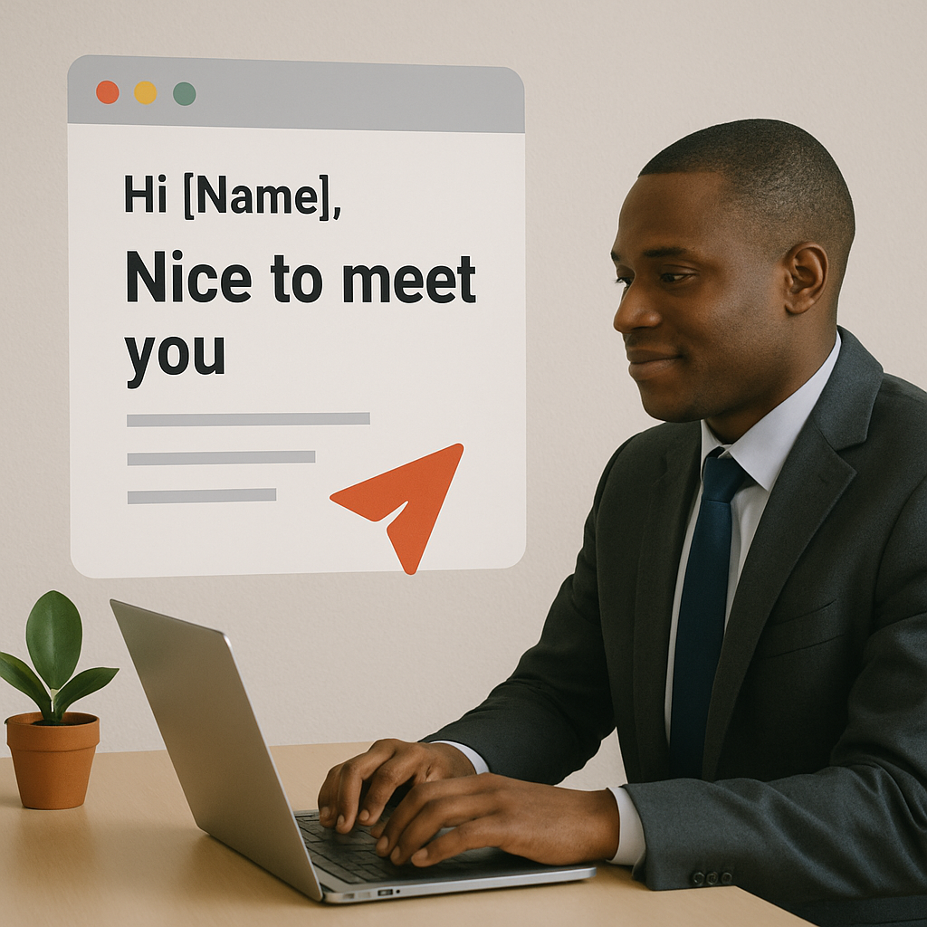 why professional nice to meet you email matter